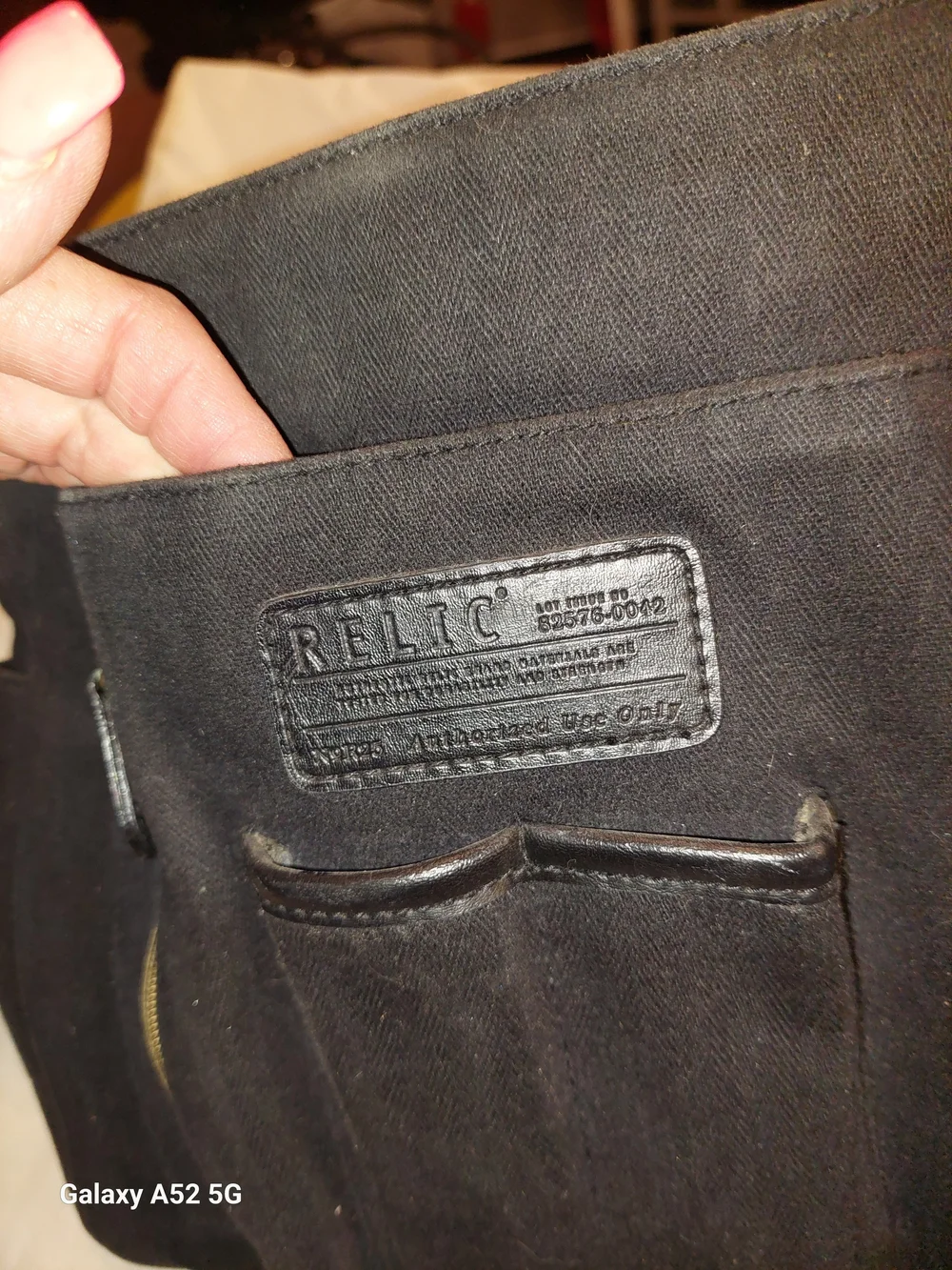 Relic Black Canvas Front-Pocket Hobo Bag